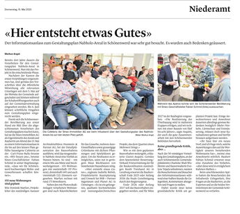 Oltner Tagblatt_Informationsanlass Nabholz-Areal_Hier entsteht etwas Gutes