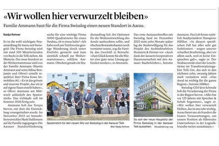 Aargauer Zeitung_Spatenstich_Wir wollen hier verwurzelt bleiben
